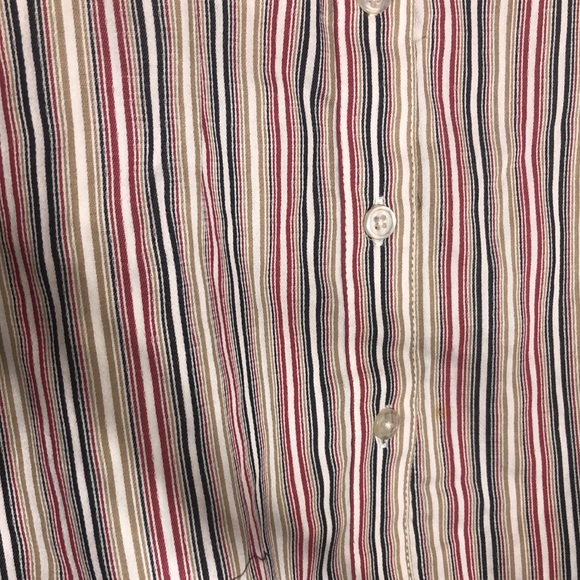 Ladies Button Down Striped Shirt - Picture 3 of 5